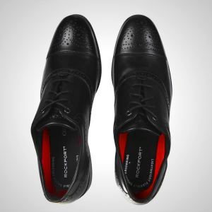 Rockport Finskor Herr Svarta - Rockport Skor Sverige Charles Road Cap Toe,9028-ZJXDQ