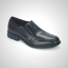 Rockport Rhyder Slip-On Shoes for Men - Black Leather Comfort Slippers
